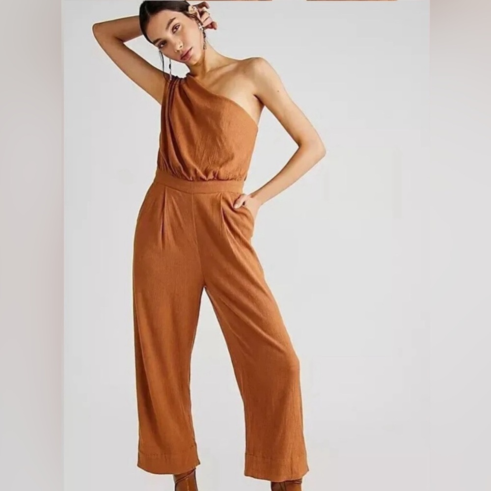 Free People Avery One-Shoulder Jumpsuit